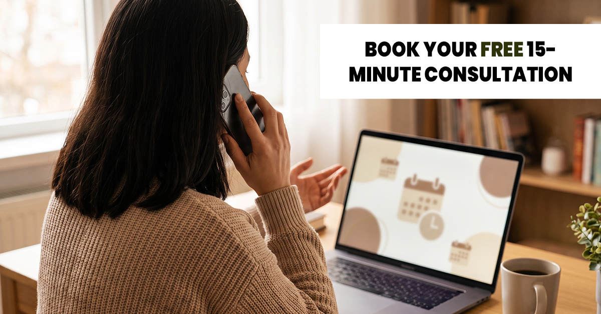 Wellness advisor on a consultation call discussing a personalised Ayurvedic support protocol